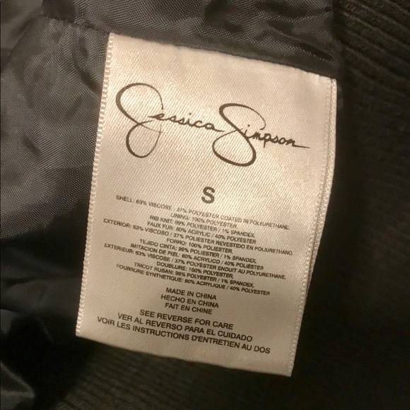 NWOT “Jessica Simpson” Sexy small Bomber Jacket - Picture 4 of 5